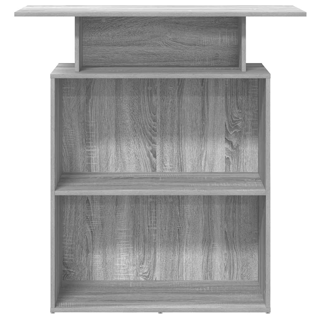 recepciós pult szürke sonoma 100x40x104 cm szerelt fa