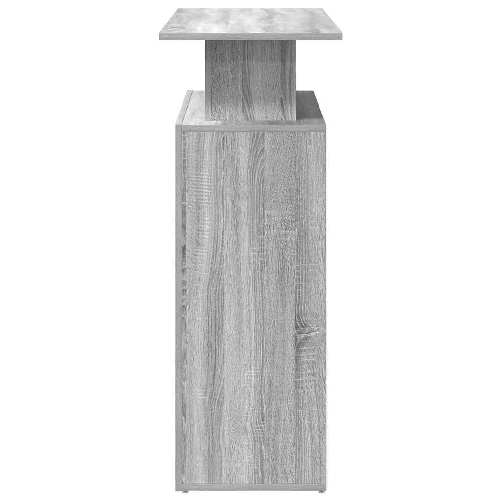 recepciós pult szürke sonoma 100x40x104 cm szerelt fa