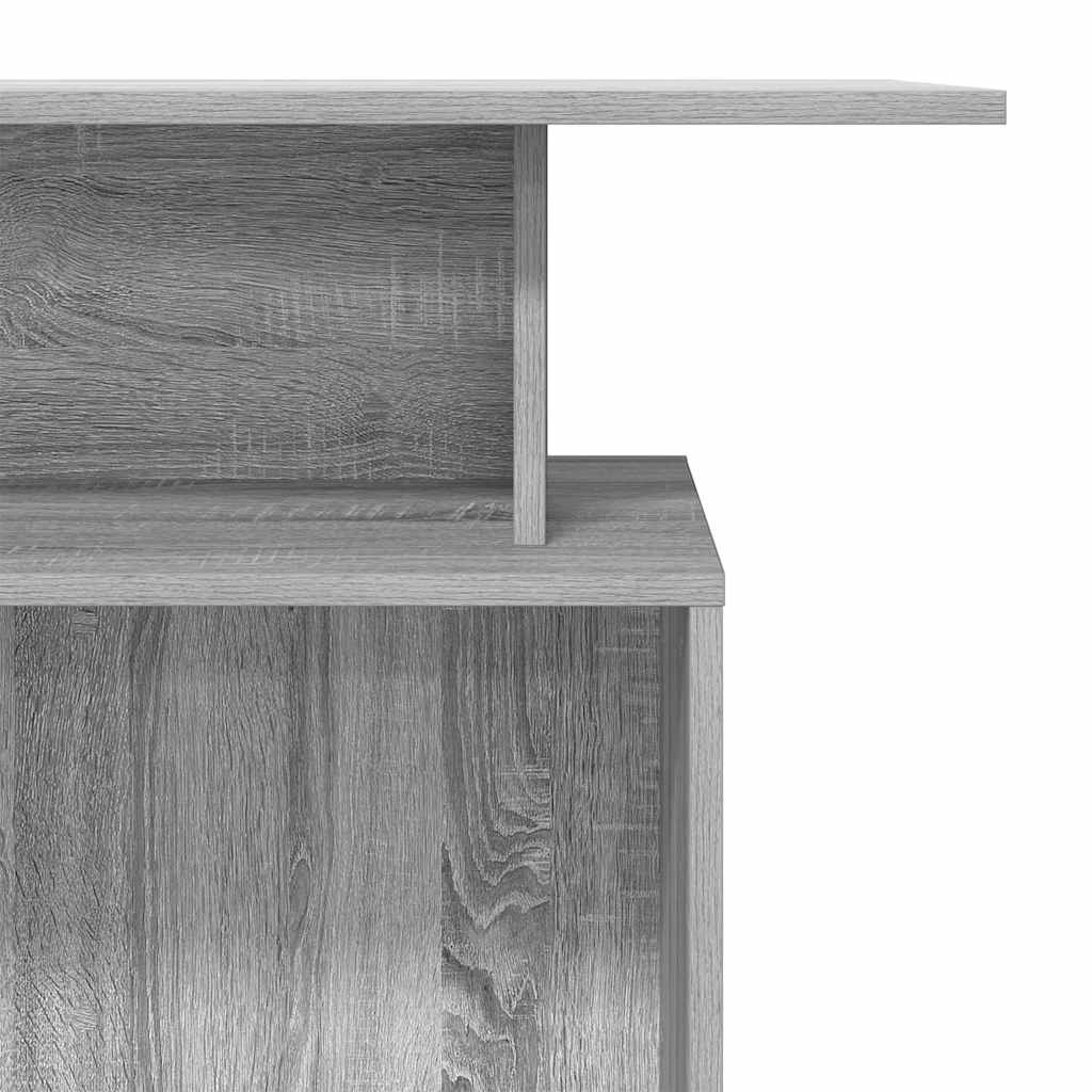 recepciós pult szürke sonoma 100x40x104 cm szerelt fa
