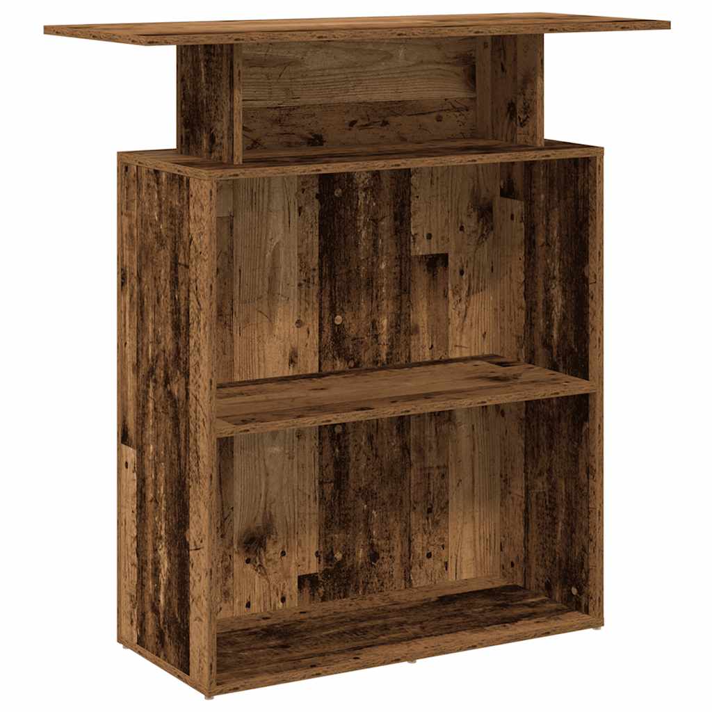 recepciós pult antik fa 100x40x104 cm szerelt fa