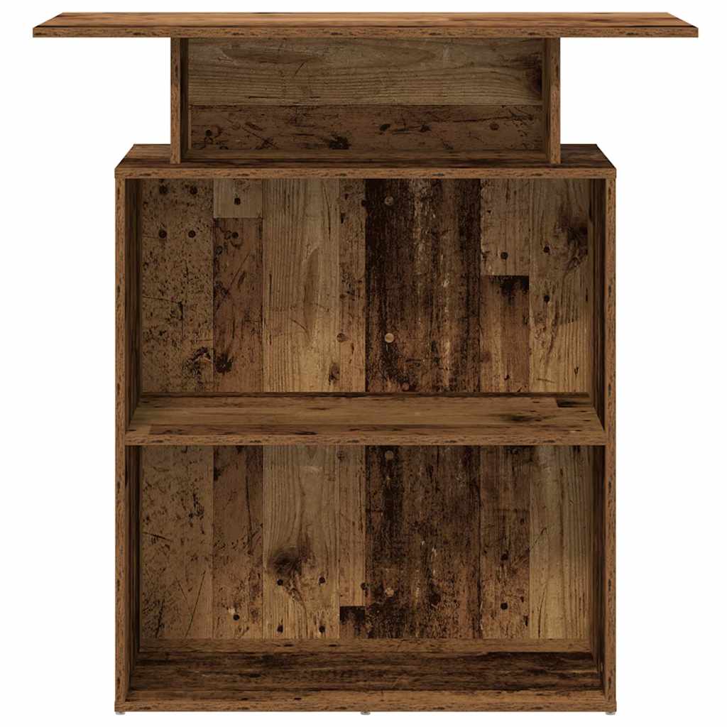 recepciós pult antik fa 100x40x104 cm szerelt fa
