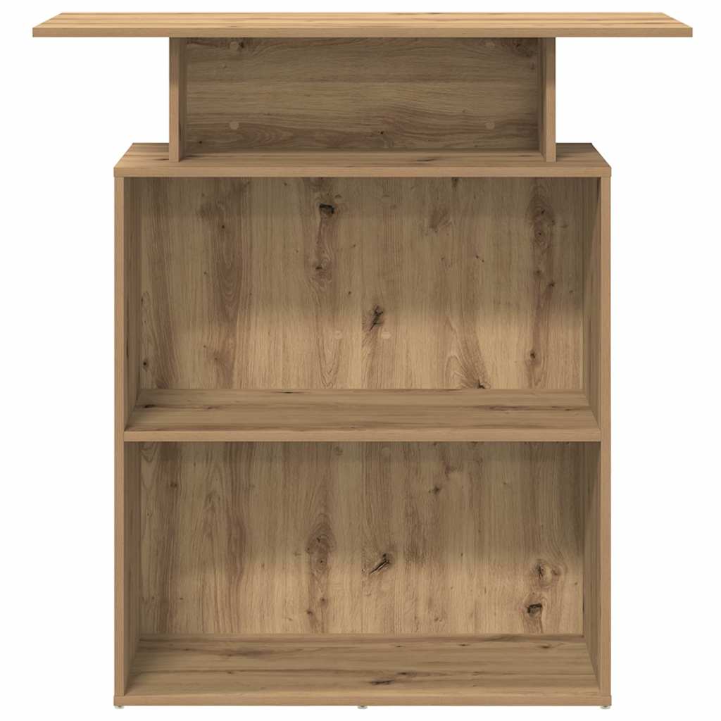 recepciós pult kézműves tölgy 100x40x104 cm szerelt fa