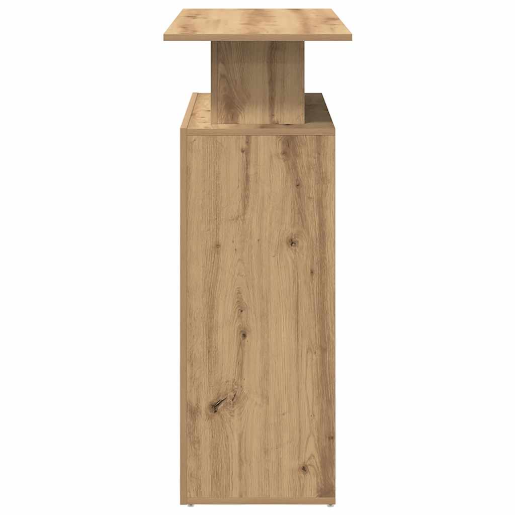 recepciós pult kézműves tölgy 100x40x104 cm szerelt fa