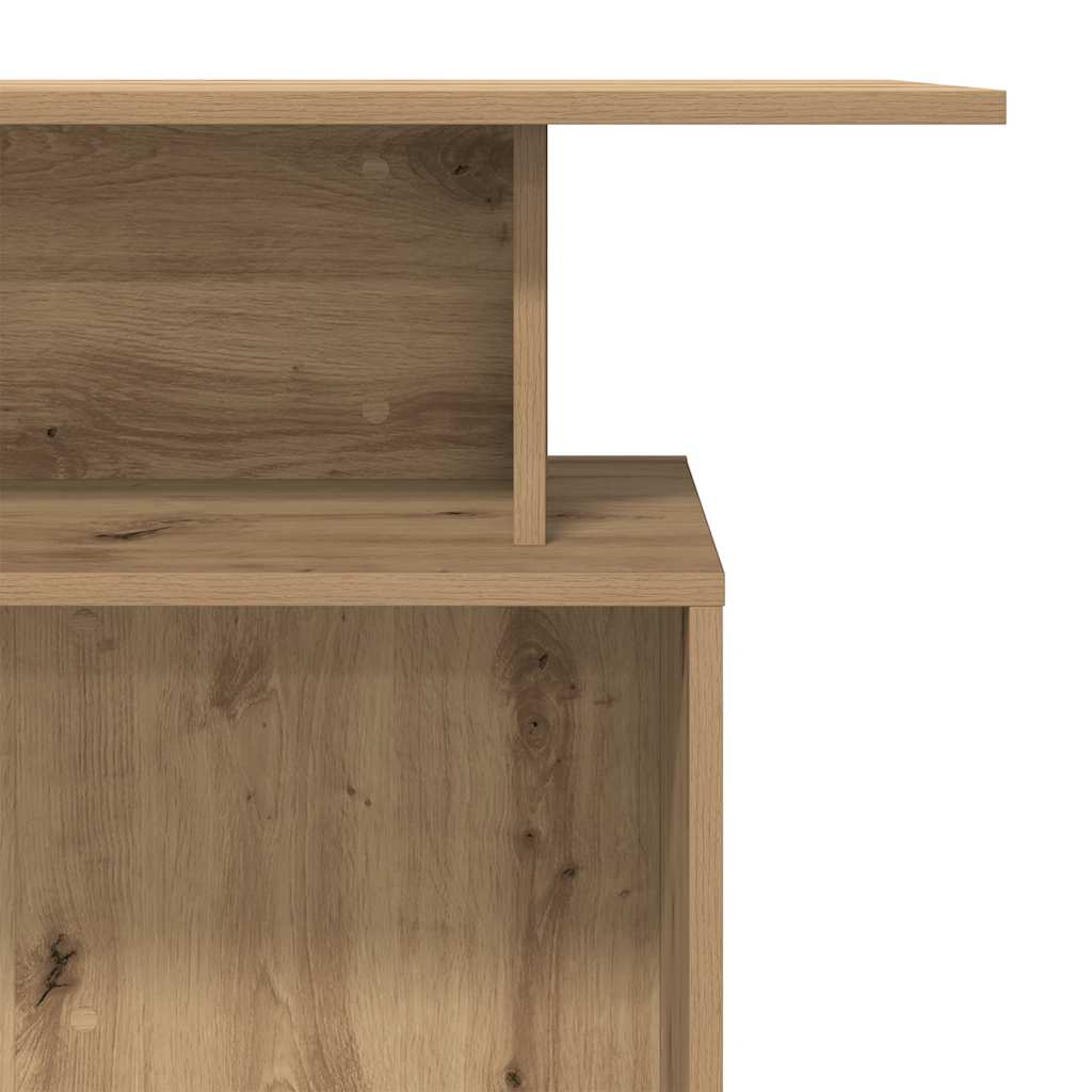 recepciós pult kézműves tölgy 100x40x104 cm szerelt fa
