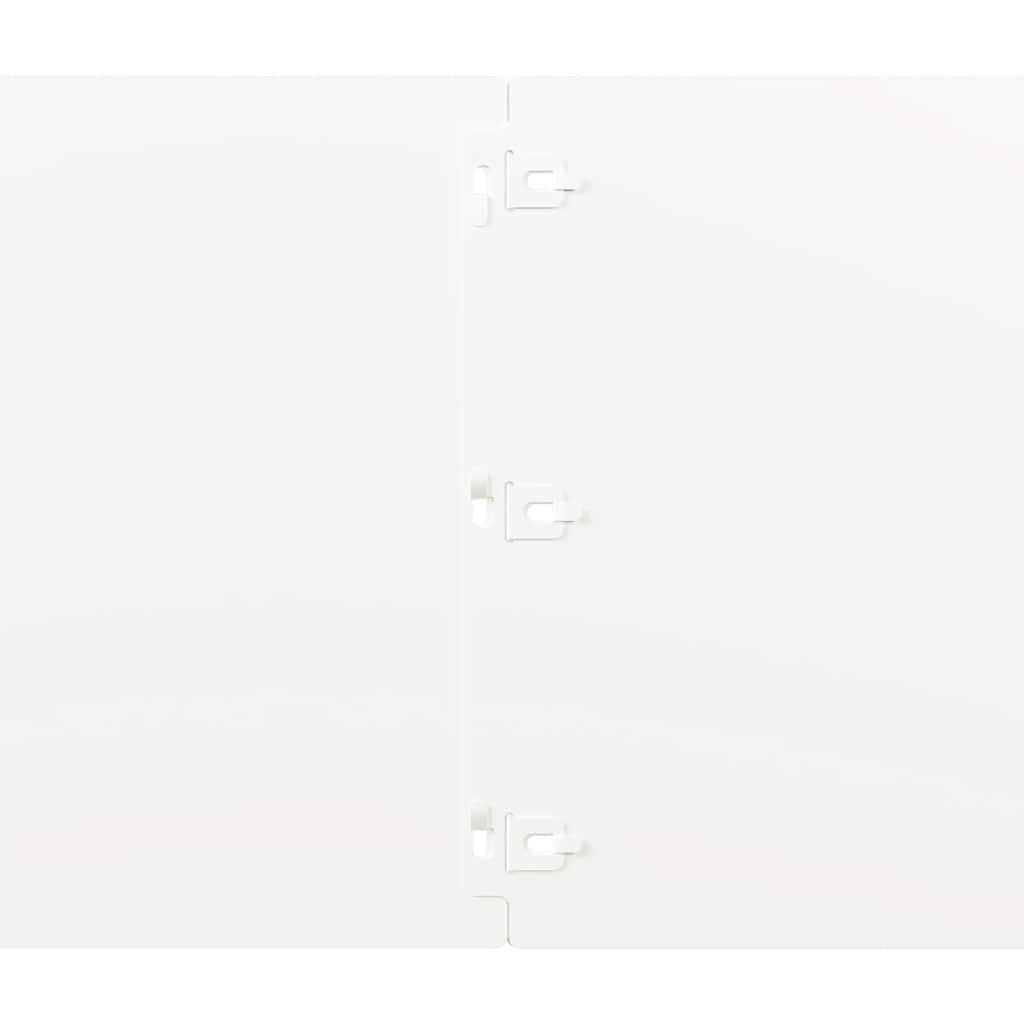 Fűszegélyezés 20 db 25 x 103 cm Hidegen hengerelt acél Fehér