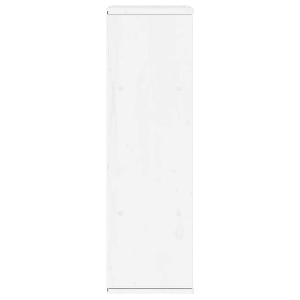 ODDA tömörfa fenyőfa fiókos oldalsó szekrény fehér 40x24x79 cm