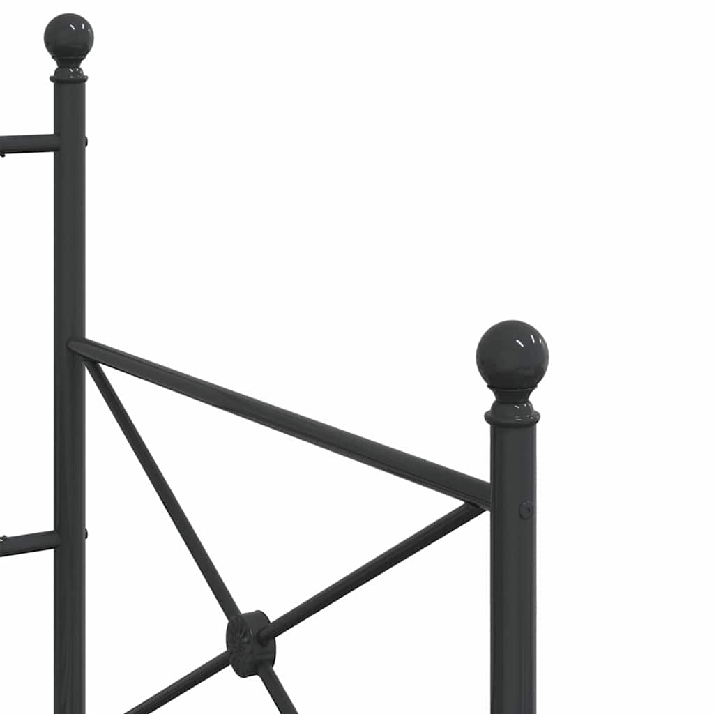 kanapéágy matrac nélkül fekete 80x200 cm acél