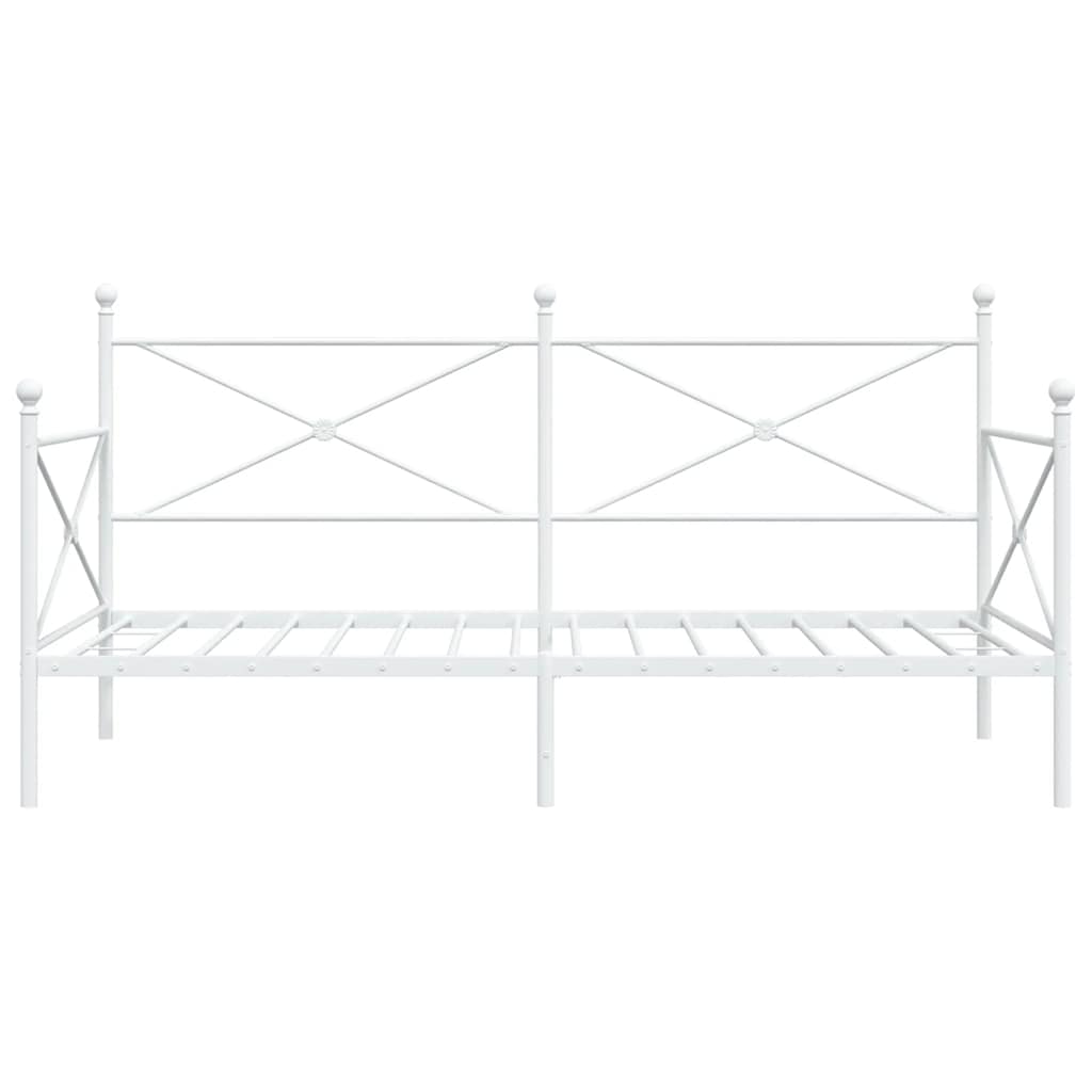 kanapéágy matrac nélkül fehér 107x203 cm acél