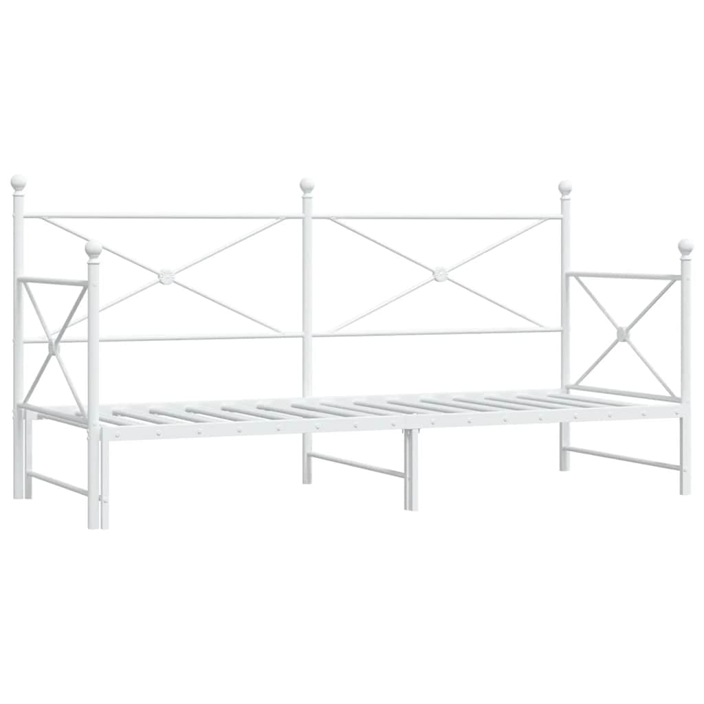 fehér kanapéágy fiókkal matrac nélkül 75x190 cm