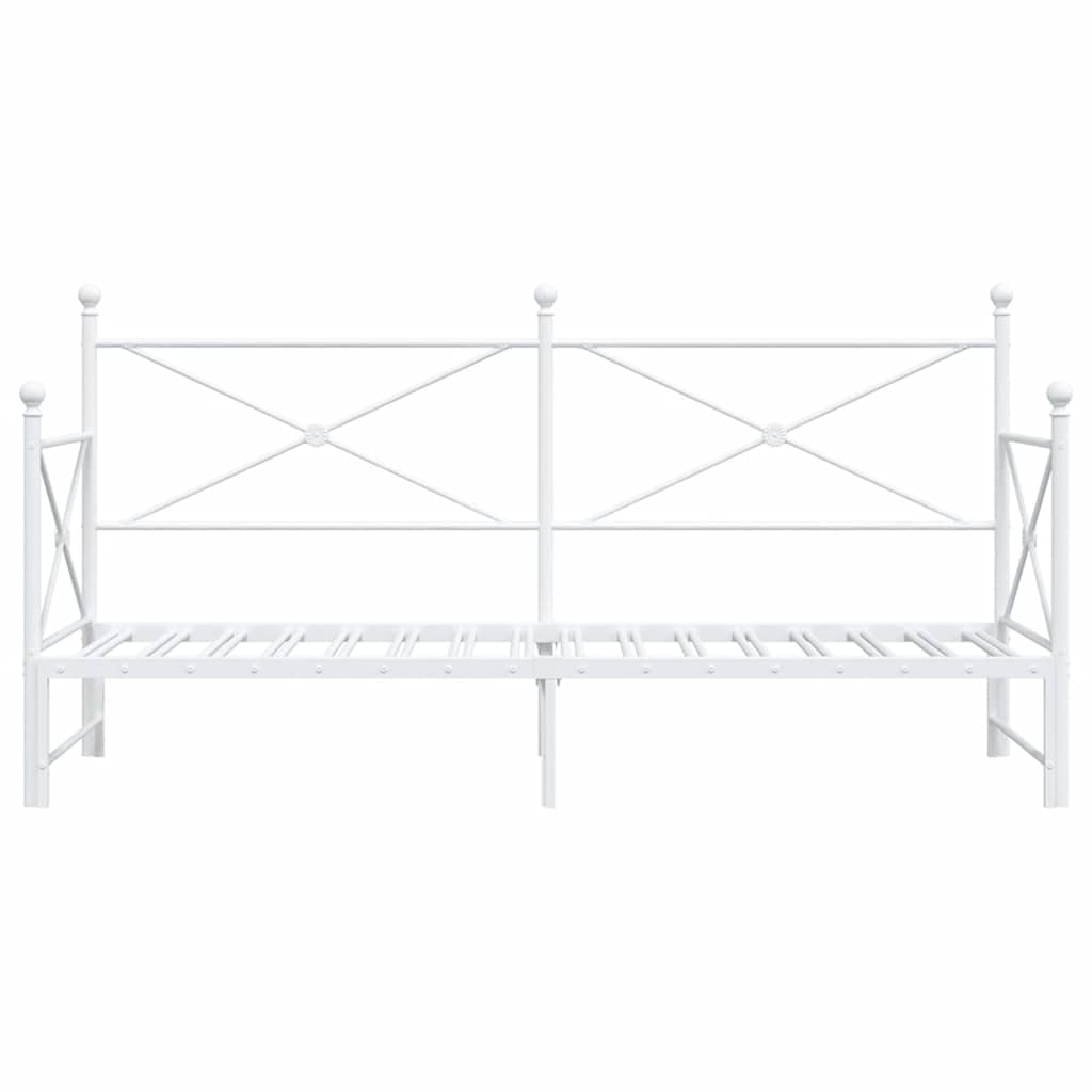 fehér kanapéágy fiókkal matrac nélkül 75x190 cm