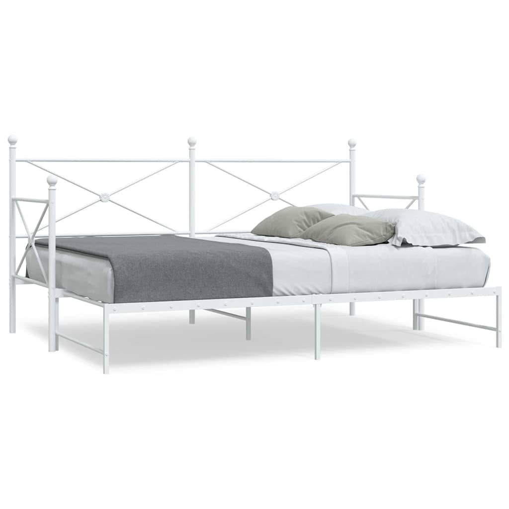 fehér kanapéágy fiókkal matrac nélkül 75x190 cm