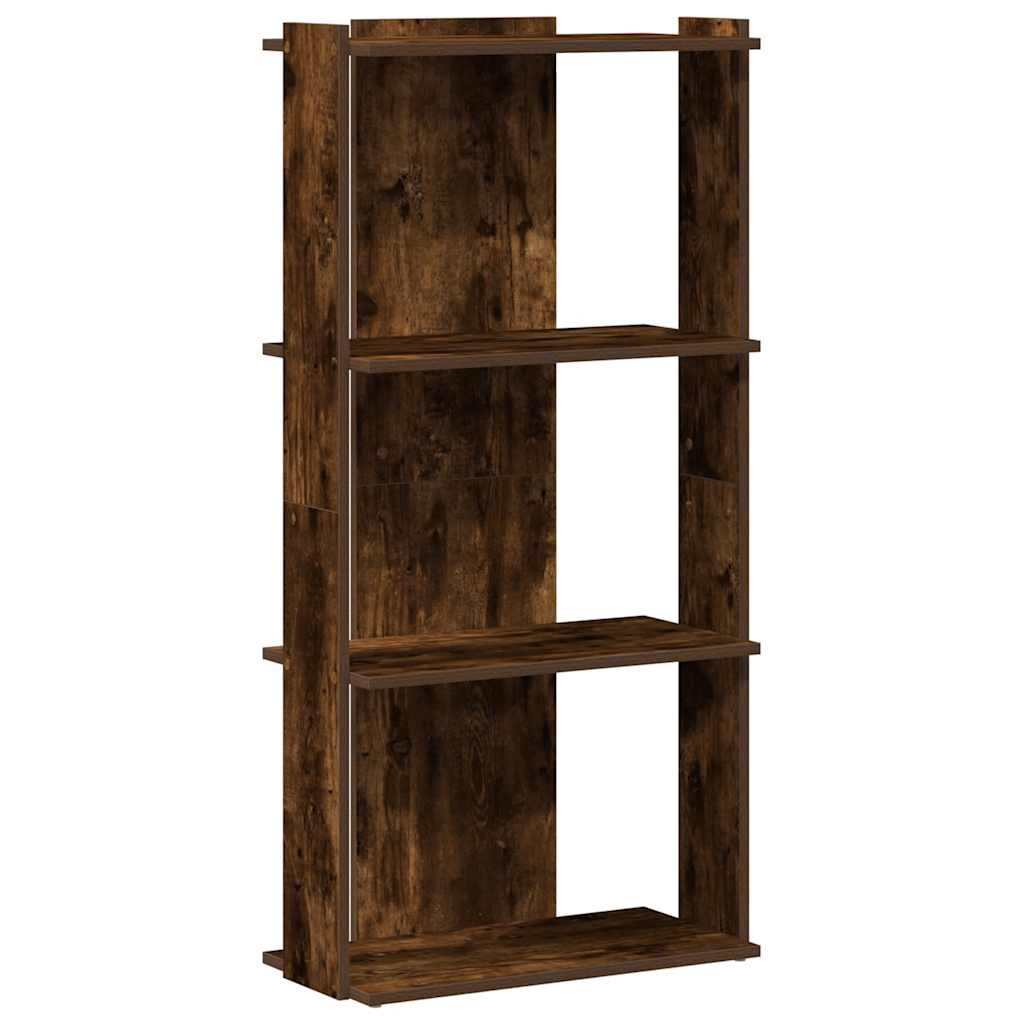 Könyvespolc 3 szintes füstölt tölgy 60x30x120 cm Műfűrészáru