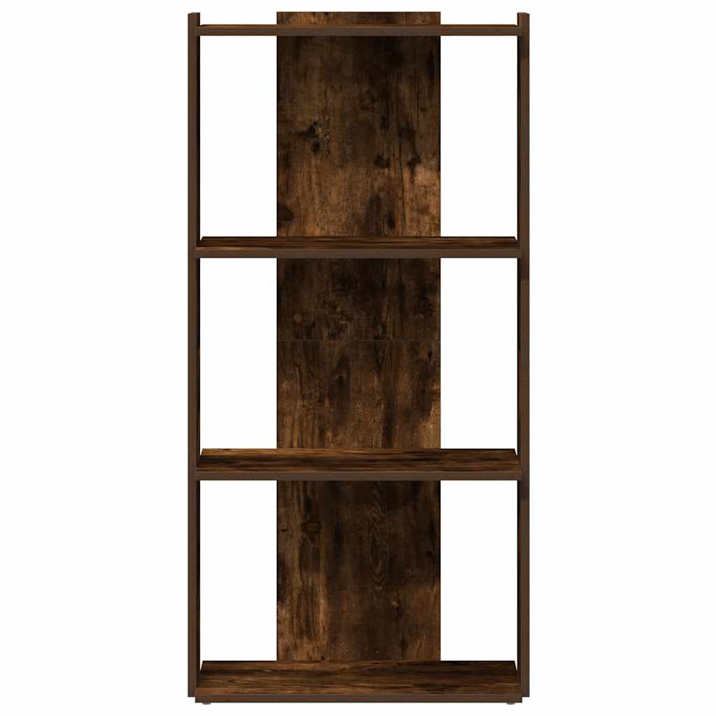 Könyvespolc 3 szintes füstölt tölgy 60x30x120 cm Műfűrészáru