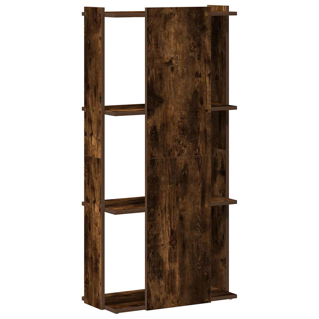 Könyvespolc 3 szintes füstölt tölgy 60x30x120 cm Műfűrészáru