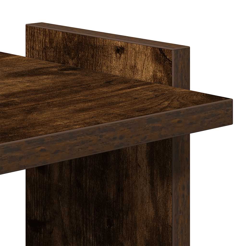 Könyvespolc 3 szintes füstölt tölgy 60x30x120 cm Műfűrészáru