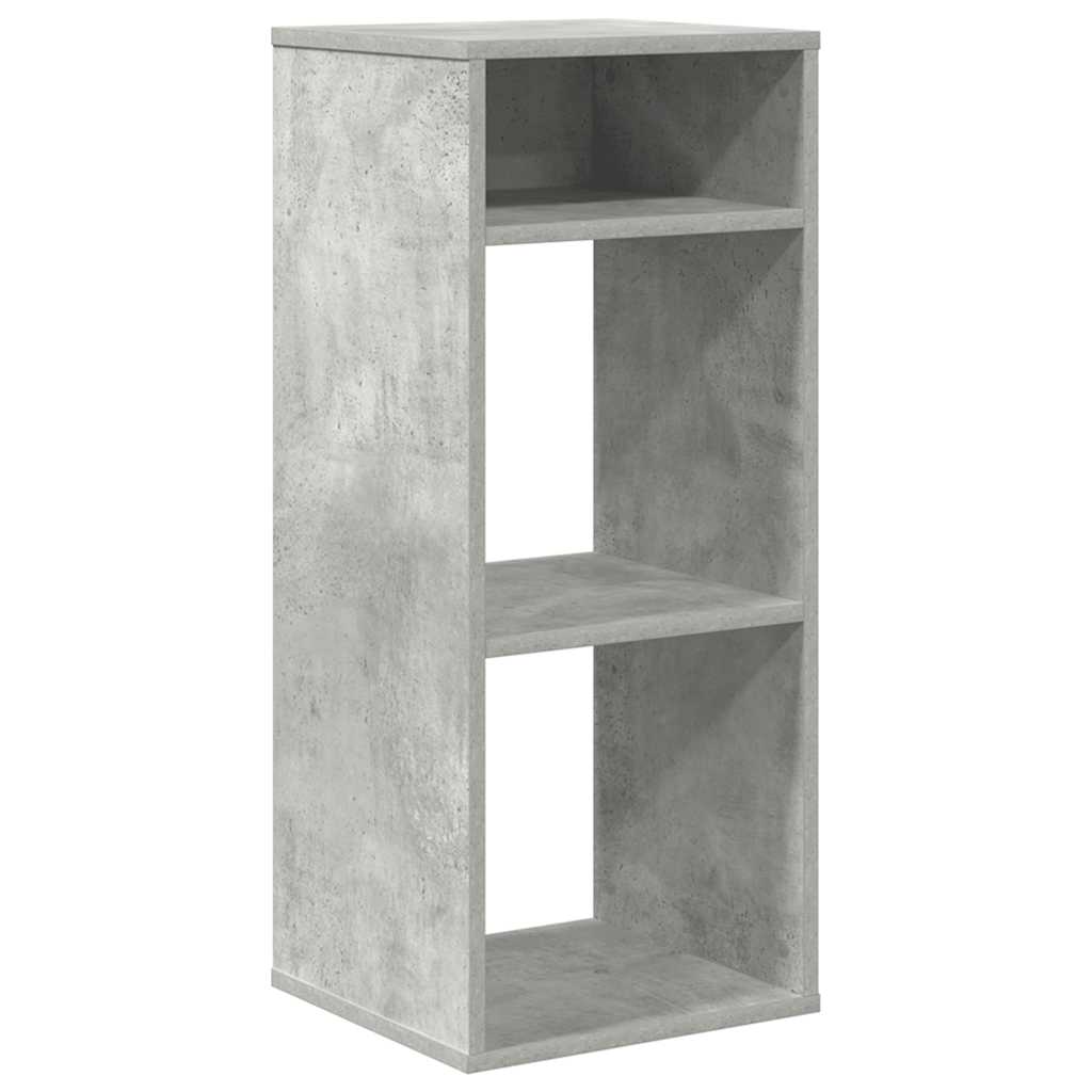 könyvszekrény betonszürke 34x31x80 cm szerelt fa