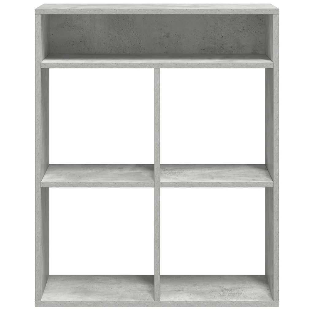 könyvszekrény betonszürke 66x31x80 cm szerelt fa