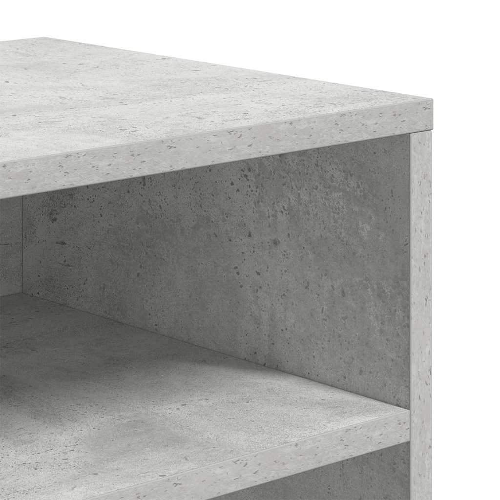 könyvszekrény betonszürke 66x31x80 cm szerelt fa