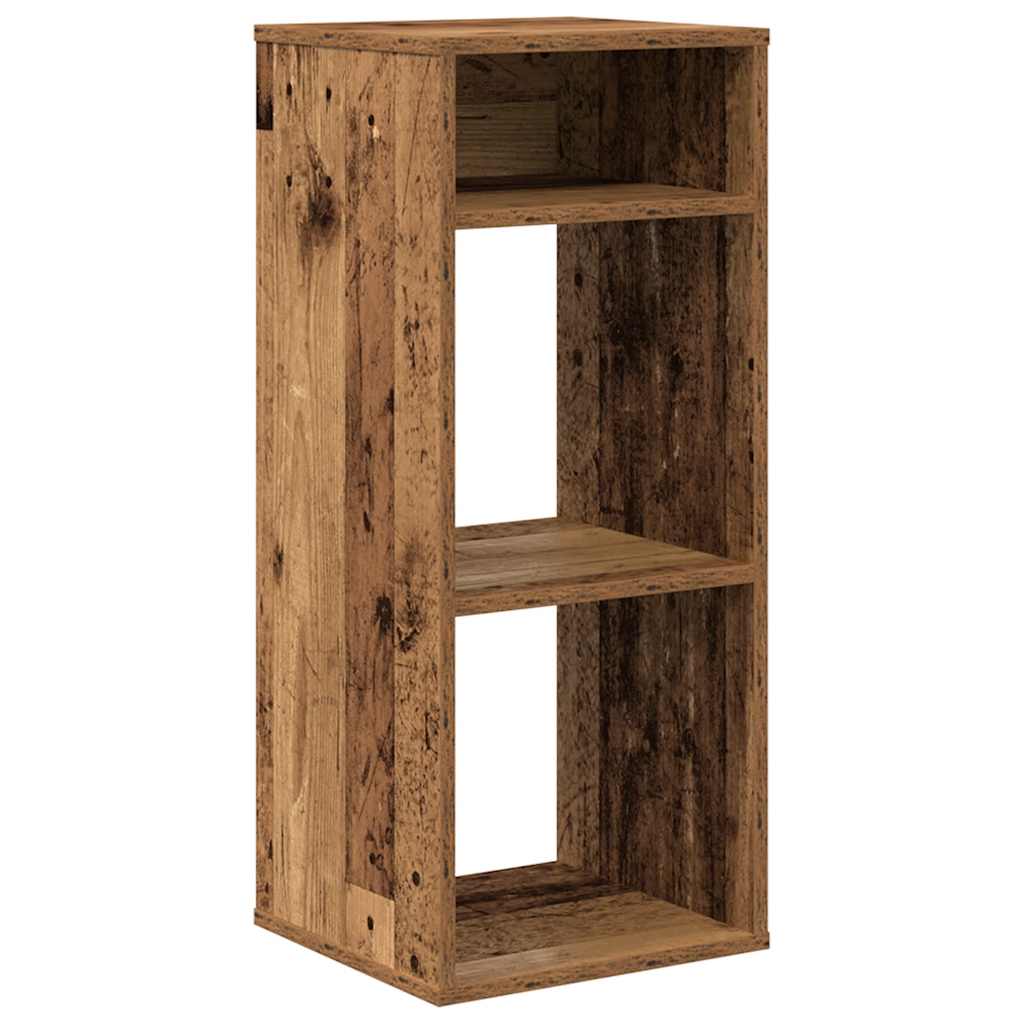 könyvszekrény antik fa 34x31x80 cm szerelt fa