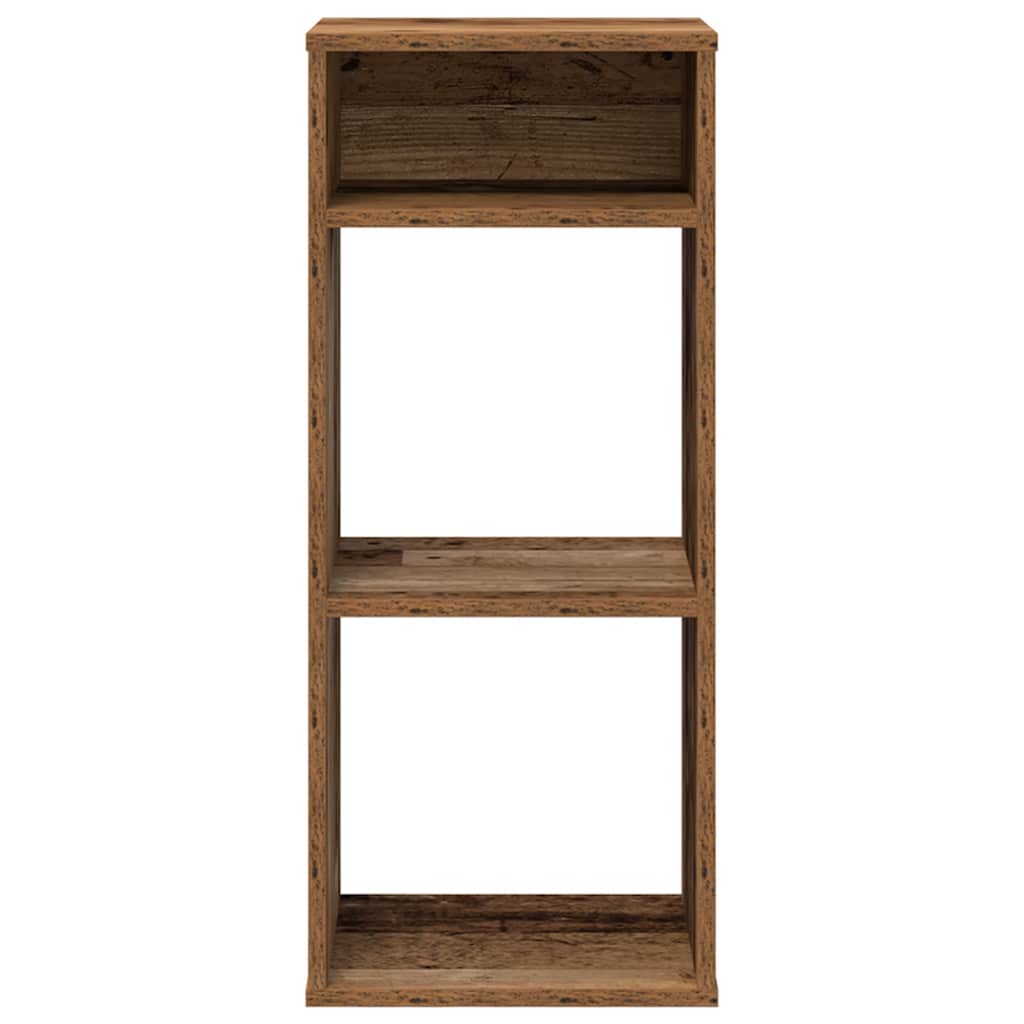könyvszekrény antik fa 34x31x80 cm szerelt fa