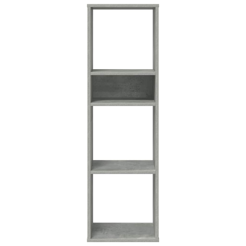 könyvszekrény betonszürke 34x31x112 cm szerelt fa