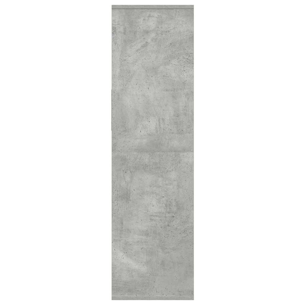 könyvszekrény betonszürke 34x31x112 cm szerelt fa