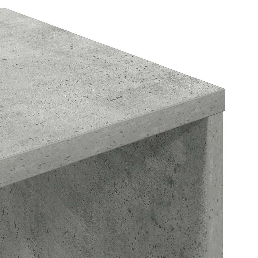 könyvszekrény betonszürke 34x31x112 cm szerelt fa