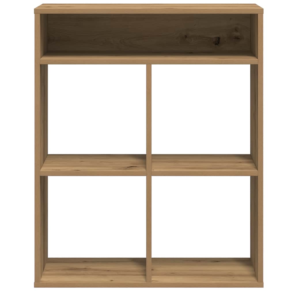 könyvszekrény kézműves tölgy 66x31x80 cm szerelt fa