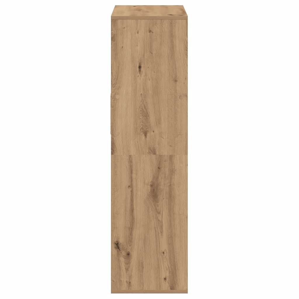 könyvszekrény kézműves tölgy 66x31x112 cm szerelt fa