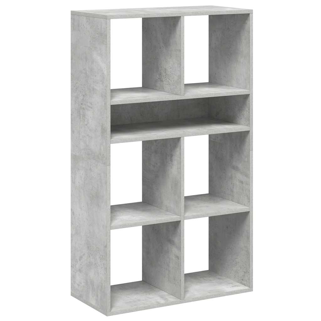 könyvszekrény betonszürke 66x31x112 cm szerelt fa