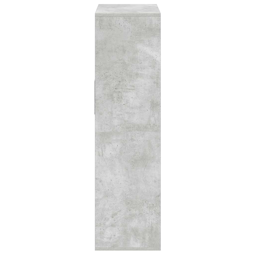 könyvszekrény betonszürke 66x31x112 cm szerelt fa