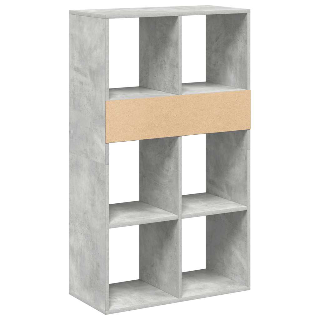 könyvszekrény betonszürke 66x31x112 cm szerelt fa