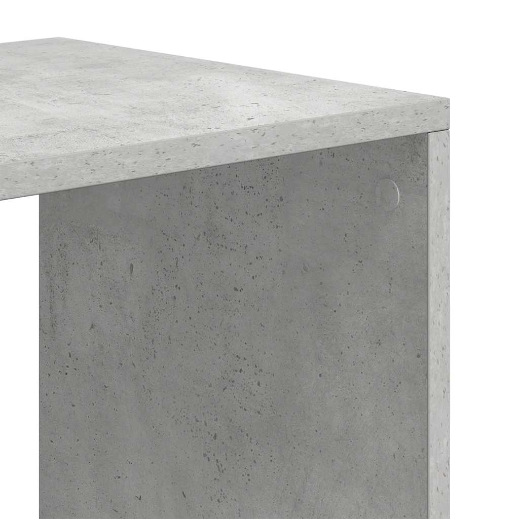 könyvszekrény betonszürke 66x31x112 cm szerelt fa