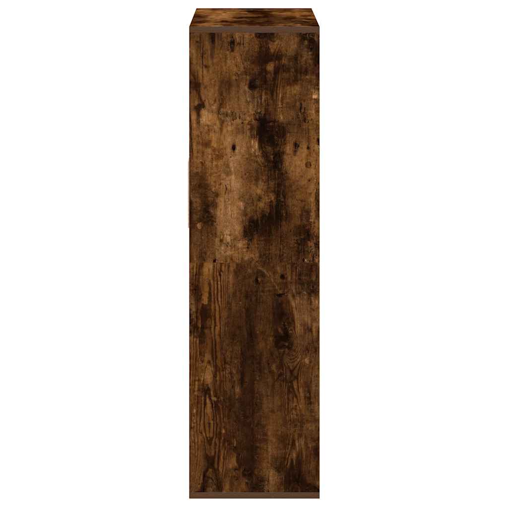 könyvszekrény füstös tölgy 66x31x112 cm szerelt fa