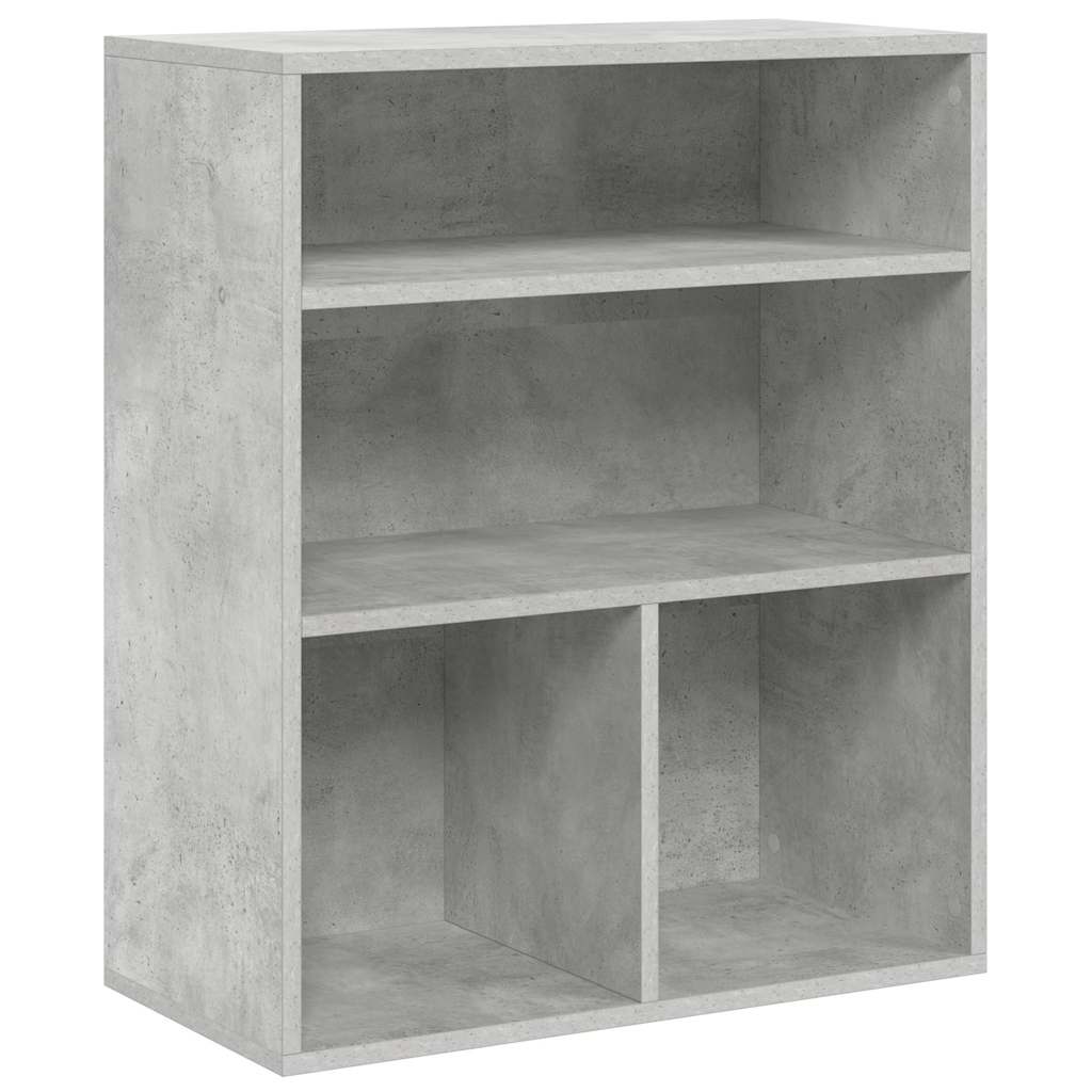 könyvszekrény betonszürke 60x30x71,5 cm szerelt fa