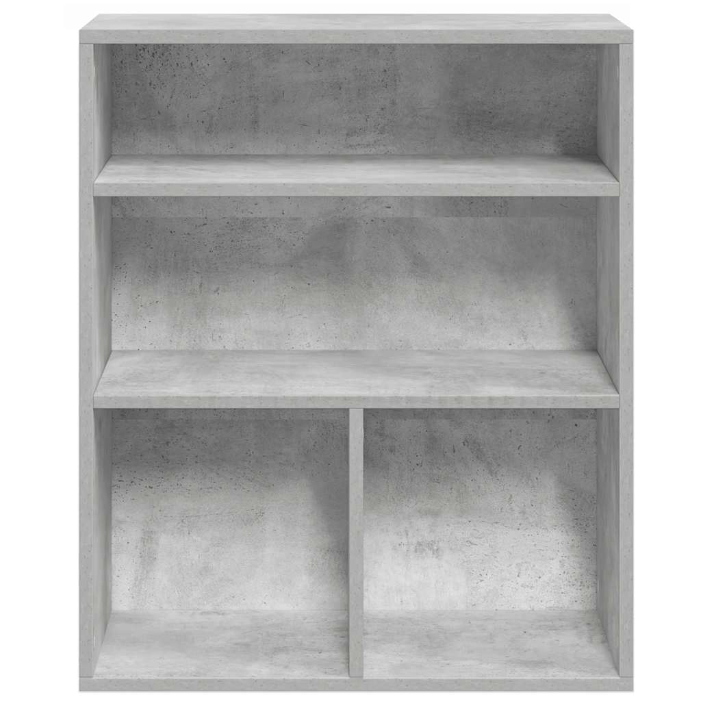 könyvszekrény betonszürke 60x30x71,5 cm szerelt fa