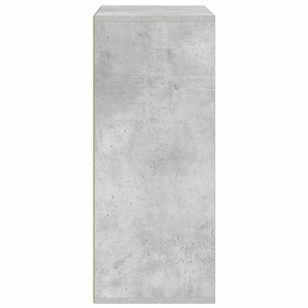 könyvszekrény betonszürke 60x30x71,5 cm szerelt fa