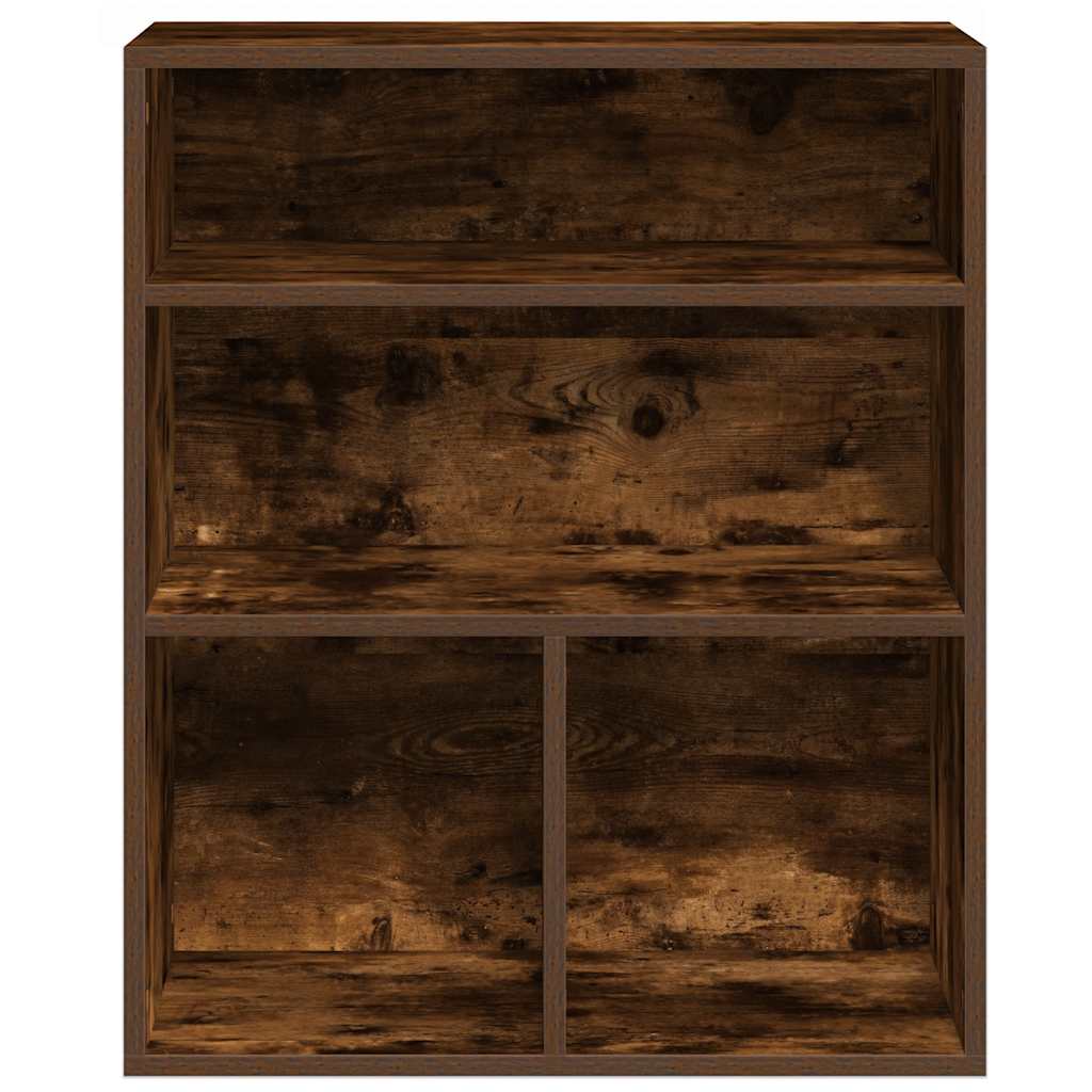 könyvszekrény füstös tölgy 60x30x71,5 cm szerelt fa