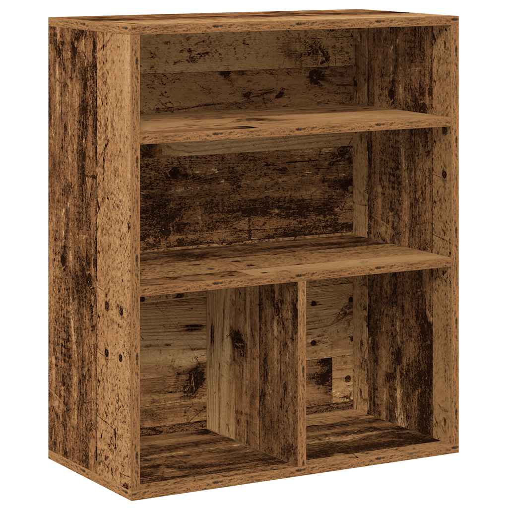 könyvszekrény antik fa 60x30x71,5 cm szerelt fa