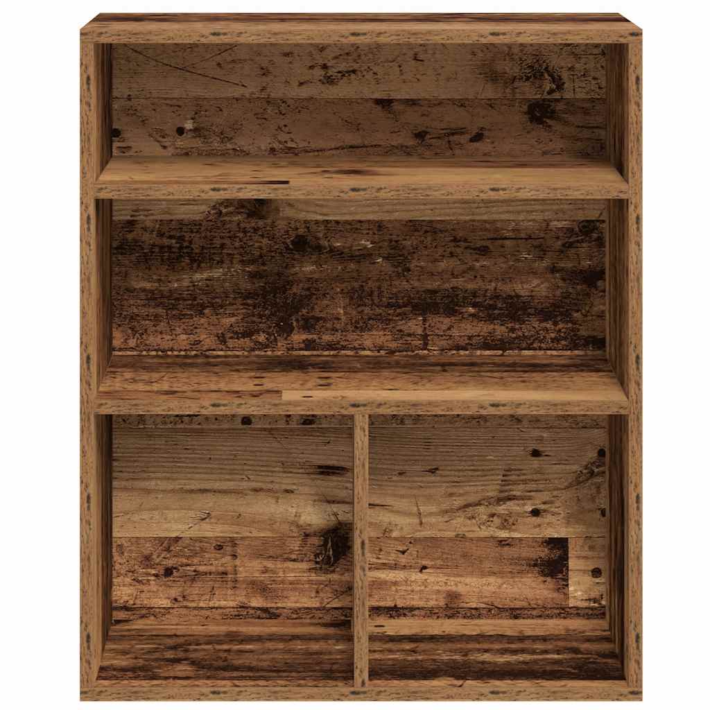 könyvszekrény antik fa 60x30x71,5 cm szerelt fa