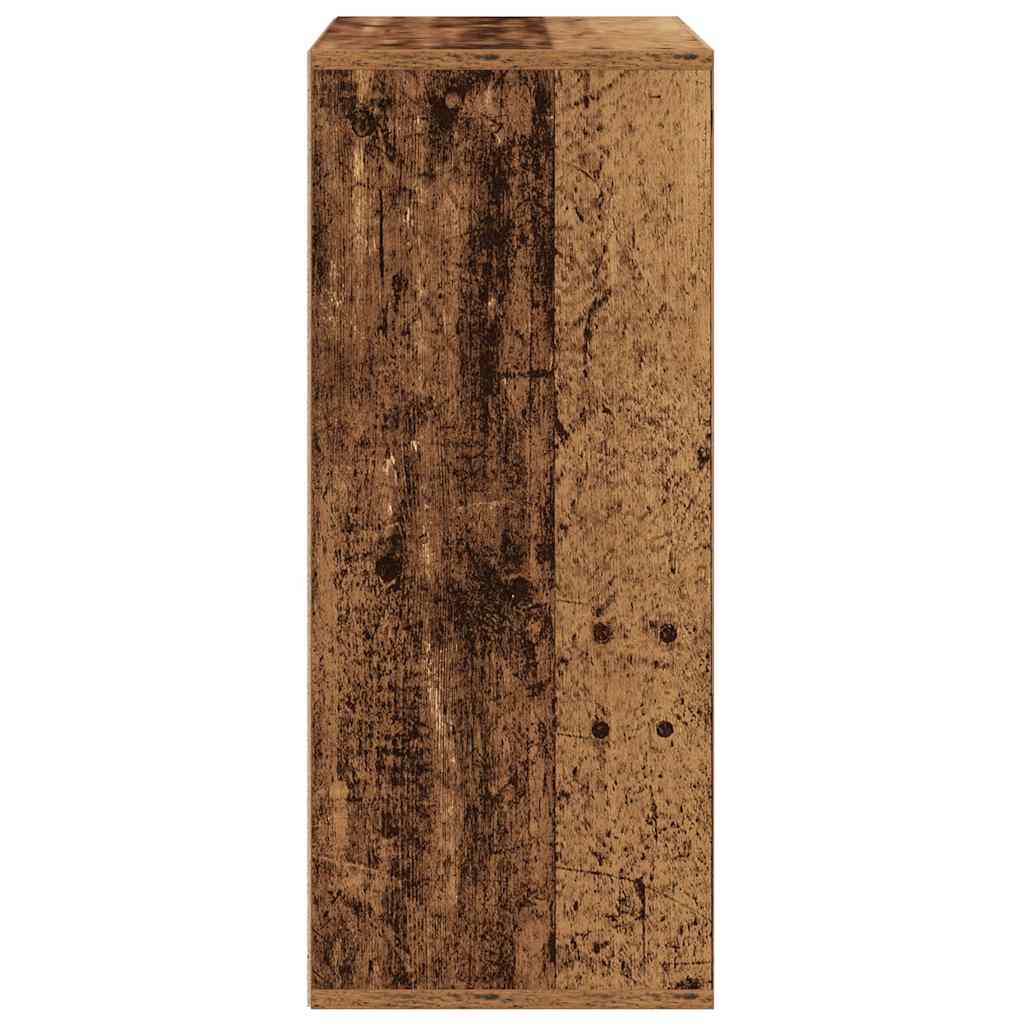 könyvszekrény antik fa 60x30x71,5 cm szerelt fa