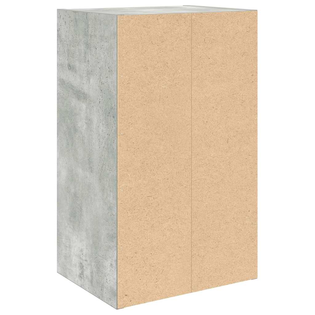 betonszürke szerelt fa könyvespolc 31x24x52 cm
