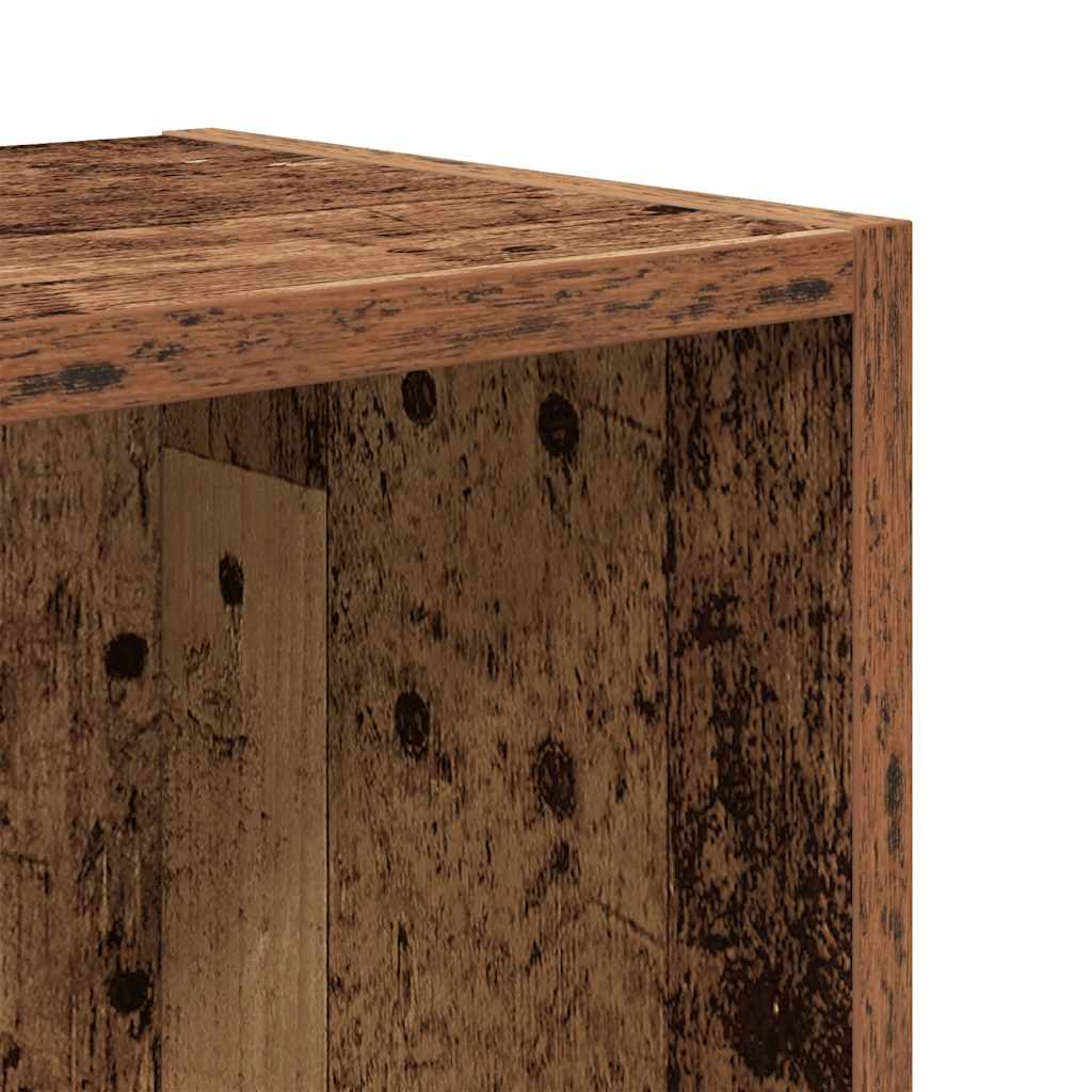 antik fa színű szerelt fa könyvespolc 31x24x52 cm
