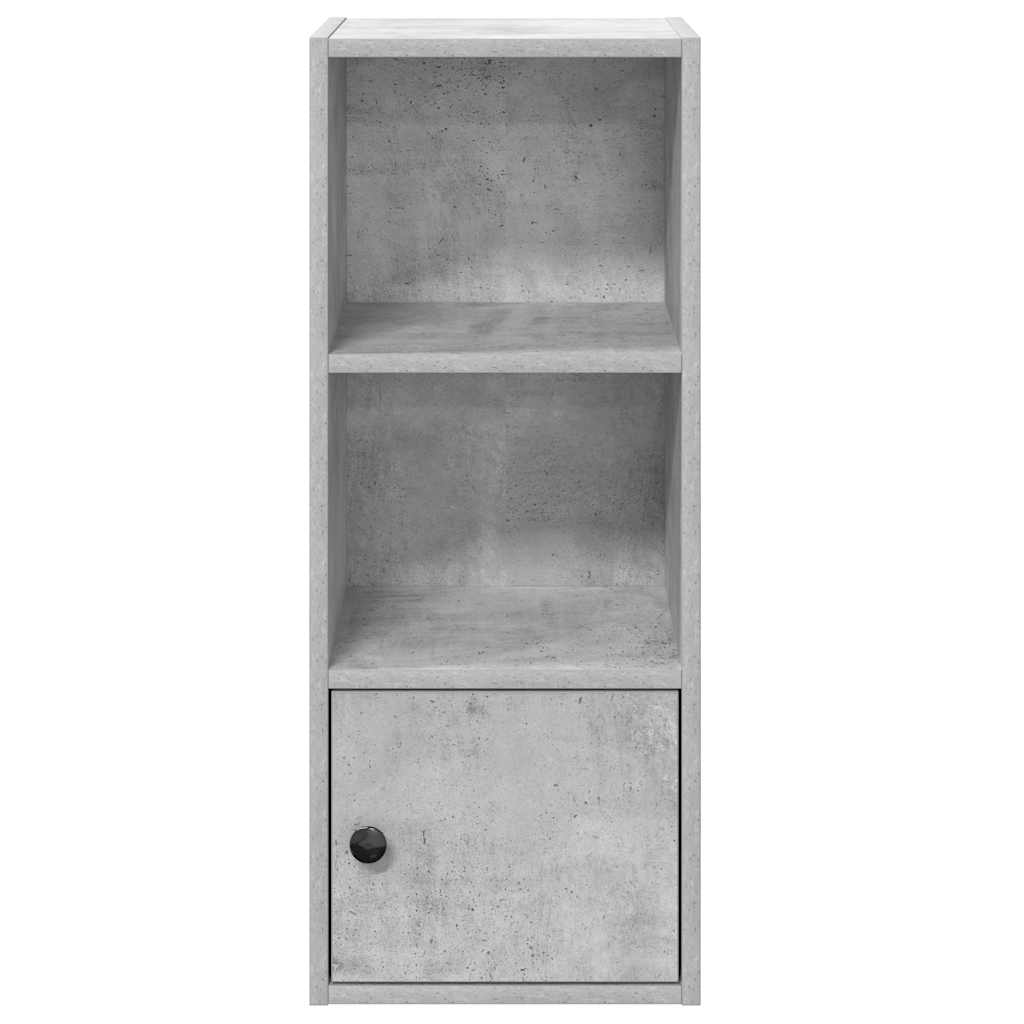 betonszürke szerelt fa könyvespolc 31x24x77 cm