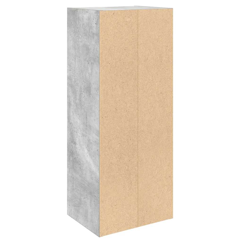 betonszürke szerelt fa könyvespolc 31x24x77 cm