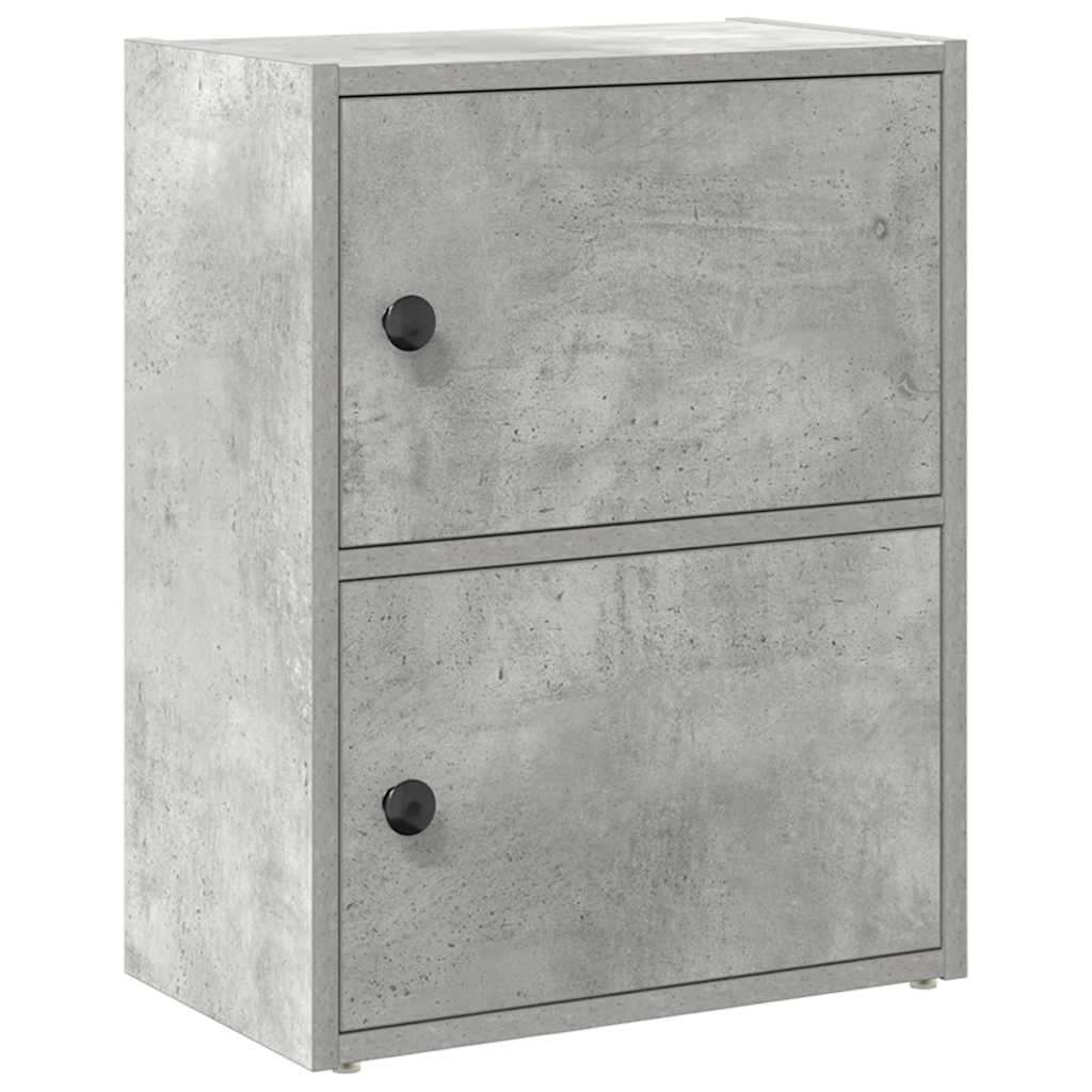 betonszürke szerelt fa könyvespolc 40x24x52 cm