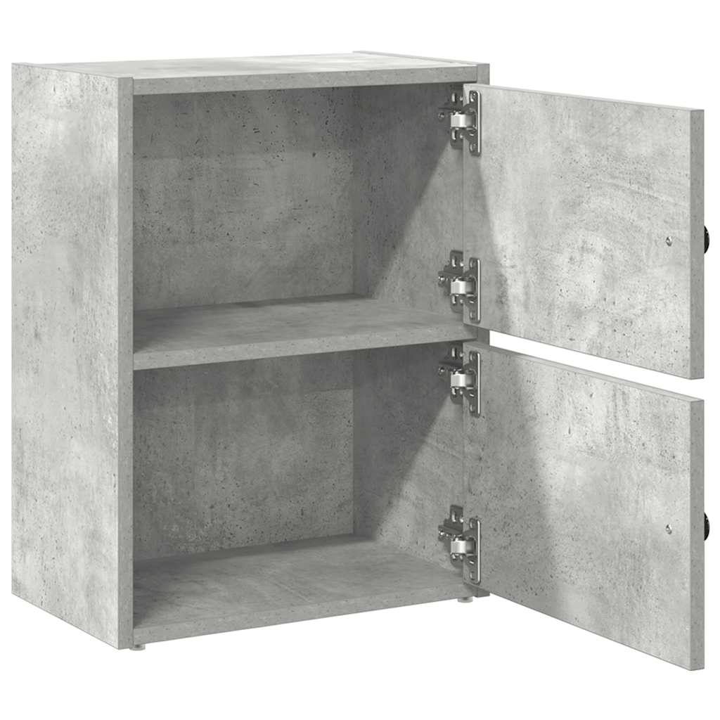 betonszürke szerelt fa könyvespolc 40x24x52 cm