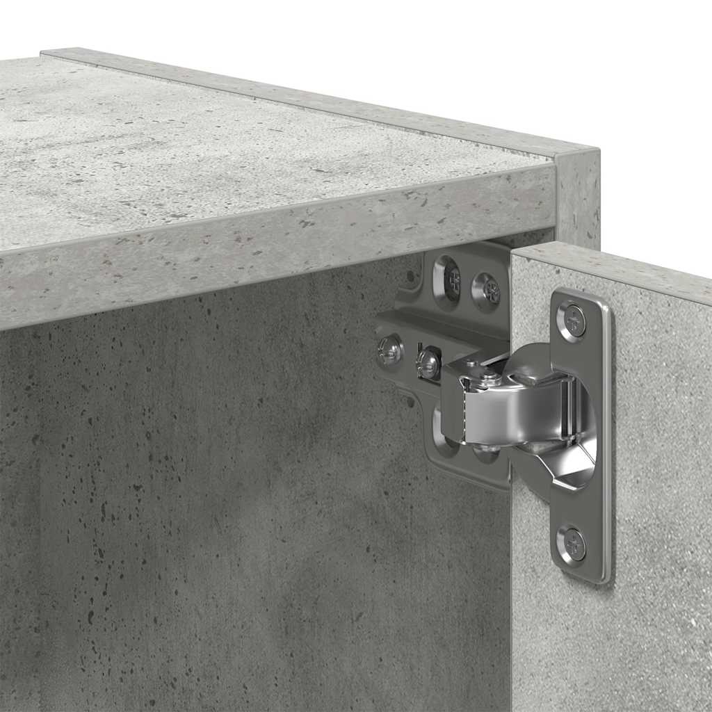 betonszürke szerelt fa könyvespolc 40x24x52 cm
