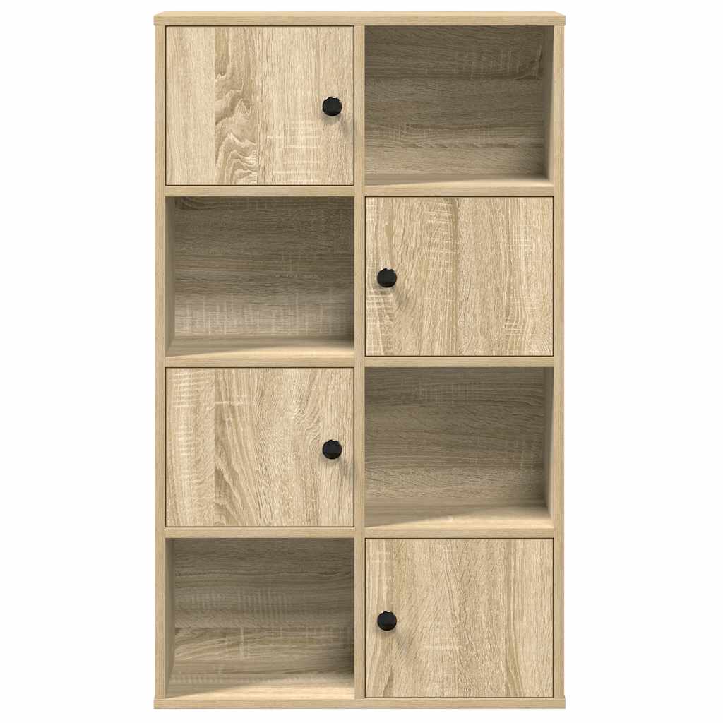 sonoma tölgy színű szerelt fa könyvespolc 60x24x101,5 cm