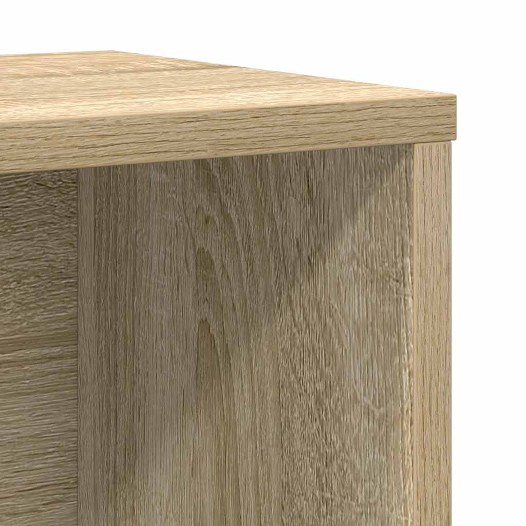 sonoma tölgy színű szerelt fa könyvespolc 60x24x101,5 cm